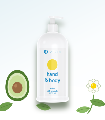 Hand & Body Lotion CaliVita – balsam do rąk i ciała z olejem z awokado i jojoba, 1000 ml