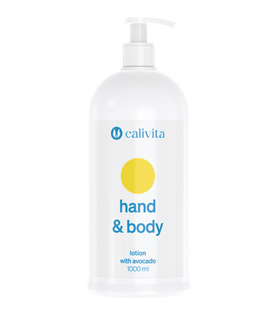 Hand & Body Lotion CaliVita – balsam do rąk i ciała z awokado, butelka 1000 ml z pompką