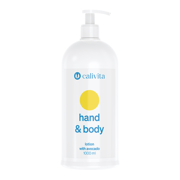 Hand & Body Lotion CaliVita – balsam do rąk i ciała z awokado, butelka 1000 ml z pompką