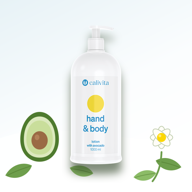 Hand & Body Lotion CaliVita – balsam do rąk i ciała z olejem z awokado i jojoba, 1000 ml