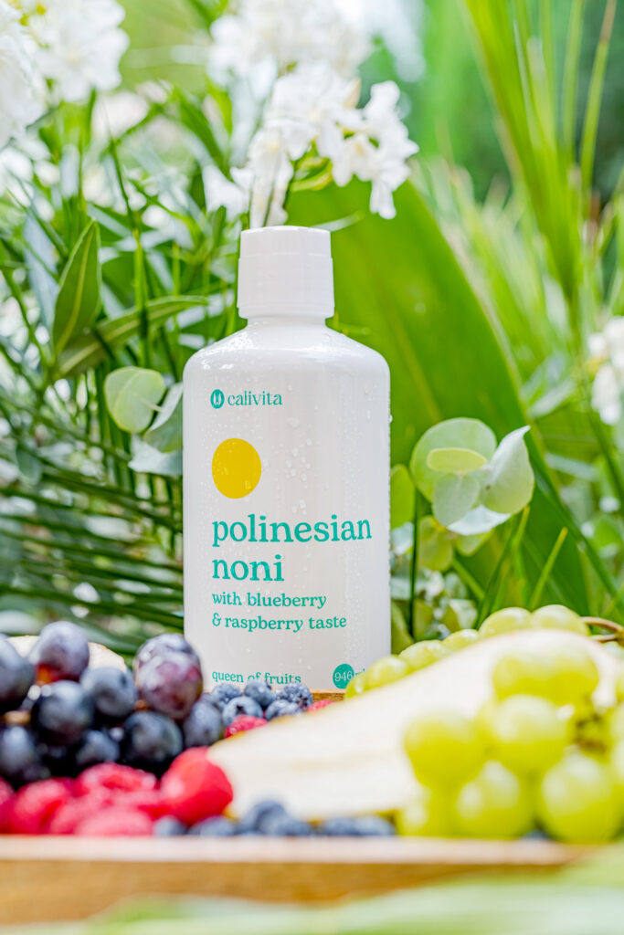 Polinesian Noni CaliVita – naturalne aromaty borówki i maliny w soku z noni